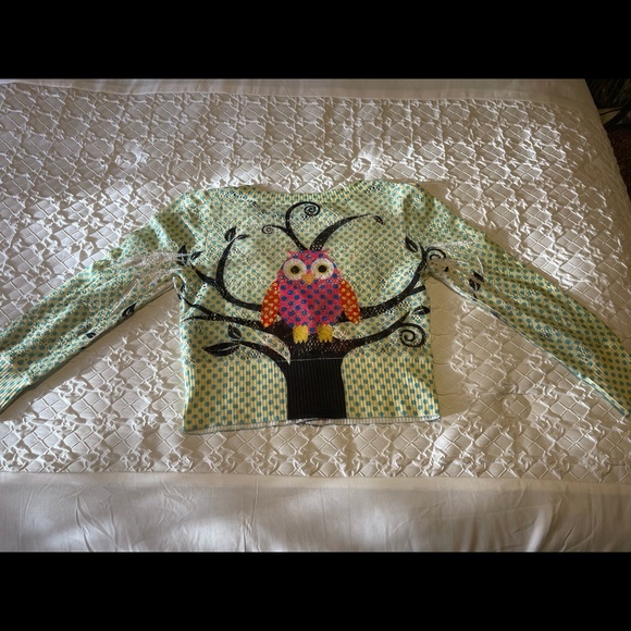 Crimson Ivy Cropped Sweater....Large - Picture 7 of 10